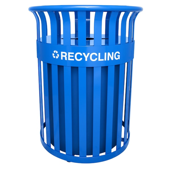 Ex-Cell Kaiser 37-Gal. Receptacle - Steel, Recycle Blue RC-SC2633 RBL - main